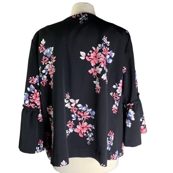 Lane Bryant 2 Piece Set Bell Sleeve Open Front Lightweight Summer Jacket & Top - Picture 7 of 13